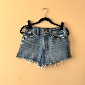 Abercrombie & Fitch high rise denim shorts